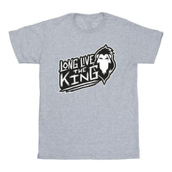 Disney - T-shirt THE LION KING THE KING - Homme (Gris chiné)