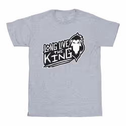 Disney - T-shirt THE LION KING THE KING - Homme (Gris chiné)