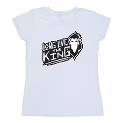 Disney - T-shirt THE LION KING THE KING - Femme (Blanc)