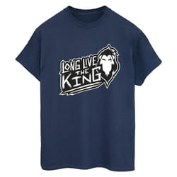 Disney - T-shirt THE LION KING THE KING - Femme (Bleu marine)