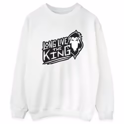Disney - Sweat THE LION KING THE KING - Femme (Blanc)