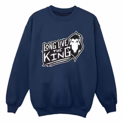 Disney - Sweat THE LION KING THE KING - Garçon (Bleu marine)