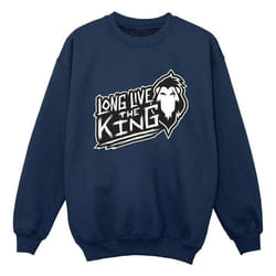 Disney - Sweat THE LION KING THE KING - Garçon (Bleu marine)