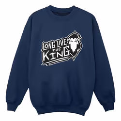 Disney - Sweat THE LION KING THE KING - Garçon (Bleu marine)