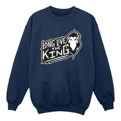 Disney - Sweat THE LION KING THE KING - Fille (Bleu marine)