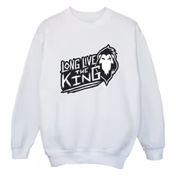 Disney - Sweat THE LION KING THE KING - Fille (Blanc)