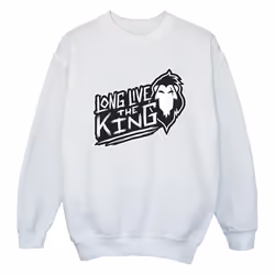 Disney - Sweat THE LION KING THE KING - Fille (Blanc)