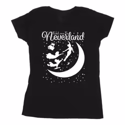 Disney - T-shirt TAKE ME TO NEVERLAND - Femme (Noir)
