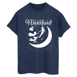 Disney - T-shirt TAKE ME TO NEVERLAND - Femme (Bleu marine)