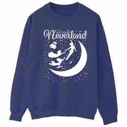 Disney - Sweat TAKE ME TO NEVERLAND - Femme (Bleu marine)