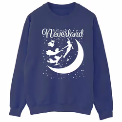 Disney - Sweat TAKE ME TO NEVERLAND - Femme (Bleu marine)