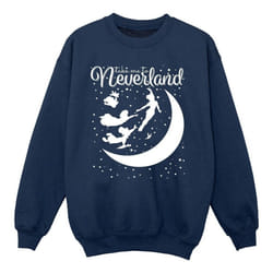 Disney - Sweat TAKE ME TO NEVERLAND - Fille (Bleu marine)