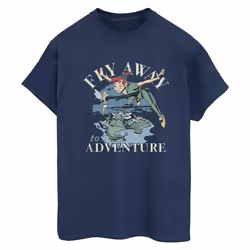 Disney - T-shirt FLY AWAY TO ADVENTURE - Femme (Bleu marine)