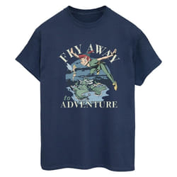Disney - T-shirt FLY AWAY TO ADVENTURE - Femme (Bleu marine)