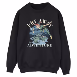 Disney - Sweat FLY AWAY TO ADVENTURE - Femme (Noir)