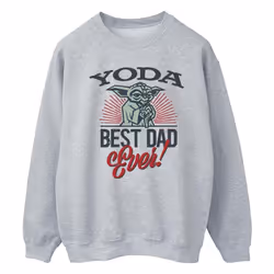 Star Wars - Sweat MANDALORIAN DAD - Homme (Gris chiné)