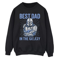 Star Wars - Sweat MANDALORIAN BEST DAD GALAXY - Homme (Noir)