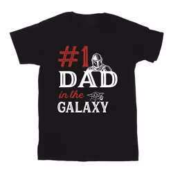 Star Wars - T-shirt MANDALORIAN NUMBER ONE DAD - Homme (Noir)