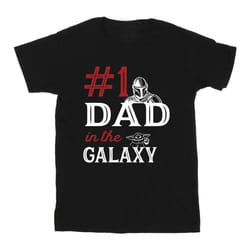 Star Wars - T-shirt MANDALORIAN NUMBER ONE DAD - Homme (Noir)