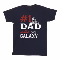 Star Wars - T-shirt MANDALORIAN NUMBER ONE DAD - Homme (Bleu marine)