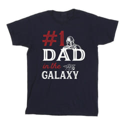 Star Wars - T-shirt MANDALORIAN NUMBER ONE DAD - Homme (Bleu marine)