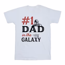 Star Wars - T-shirt MANDALORIAN NUMBER ONE DAD - Homme (Blanc)
