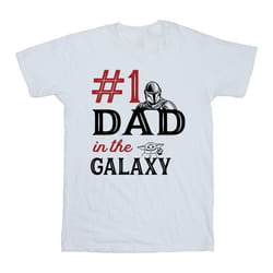 Star Wars - T-shirt MANDALORIAN NUMBER ONE DAD - Homme (Blanc)