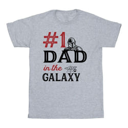 Star Wars - T-shirt MANDALORIAN NUMBER ONE DAD - Homme (Gris chiné)