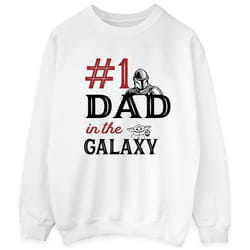 Star Wars - Sweat MANDALORIAN NUMBER ONE DAD - Homme (Blanc)