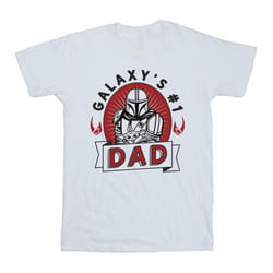 Star Wars: The Mandalorian - T-shirt GALAXY'S #1 DAD - Homme (Blanc)