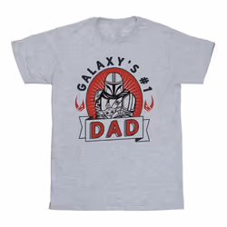 Star Wars: The Mandalorian - T-shirt GALAXY'S #1 DAD - Homme (Gris)