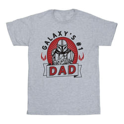 Star Wars: The Mandalorian - T-shirt GALAXY'S #1 DAD - Homme (Gris)
