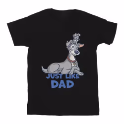Disney - T-shirt LADY AND THE TRAMP JUST LIKE DAD - Homme (Noir)