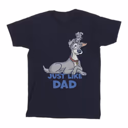 Disney - T-shirt LADY AND THE TRAMP JUST LIKE DAD - Homme (Bleu marine)
