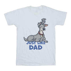 Disney - T-shirt LADY AND THE TRAMP JUST LIKE DAD - Homme (Blanc)