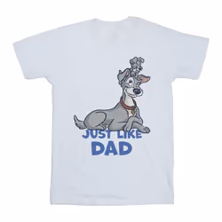 Disney - T-shirt LADY AND THE TRAMP JUST LIKE DAD - Homme (Blanc)