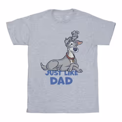 Disney - T-shirt LADY AND THE TRAMP JUST LIKE DAD - Homme (Gris chiné)