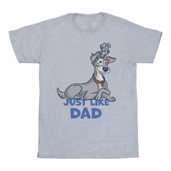 Disney - T-shirt LADY AND THE TRAMP JUST LIKE DAD - Homme (Gris chiné)