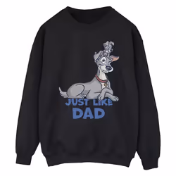 Disney - Sweat LADY AND THE TRAMP JUST LIKE DAD - Homme (Noir)