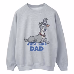 Disney - Sweat LADY AND THE TRAMP JUST LIKE DAD - Homme (Gris chiné)
