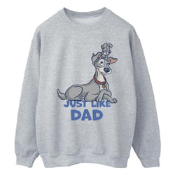 Disney - Sweat LADY AND THE TRAMP JUST LIKE DAD - Homme (Gris chiné)