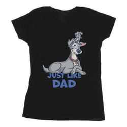 Disney - T-shirt LADY AND THE TRAMP JUST LIKE DAD - Femme (Noir)