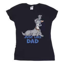 Disney - T-shirt LADY AND THE TRAMP JUST LIKE DAD - Femme (Bleu marine)
