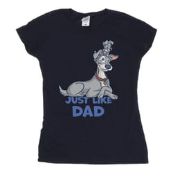 Disney - T-shirt LADY AND THE TRAMP JUST LIKE DAD - Femme (Bleu marine)