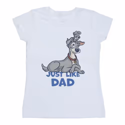 Disney - T-shirt LADY AND THE TRAMP JUST LIKE DAD - Femme (Blanc)
