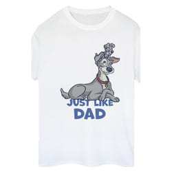 Disney - T-shirt LADY AND THE TRAMP JUST LIKE DAD - Femme (Blanc)