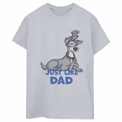 Disney - T-shirt LADY AND THE TRAMP JUST LIKE DAD - Femme (Gris chiné)