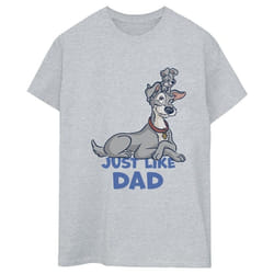 Disney - T-shirt LADY AND THE TRAMP JUST LIKE DAD - Femme (Gris chiné)