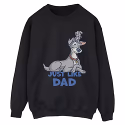 Disney - Sweat LADY AND THE TRAMP JUST LIKE DAD - Femme (Noir)