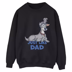 Disney - Sweat LADY AND THE TRAMP JUST LIKE DAD - Femme (Noir)